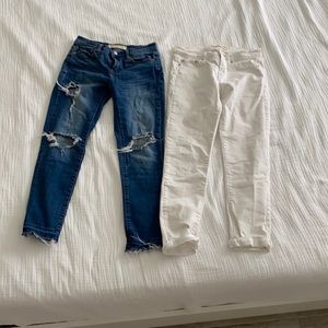 Gap girlfriend fit two pairs of jeans size 24